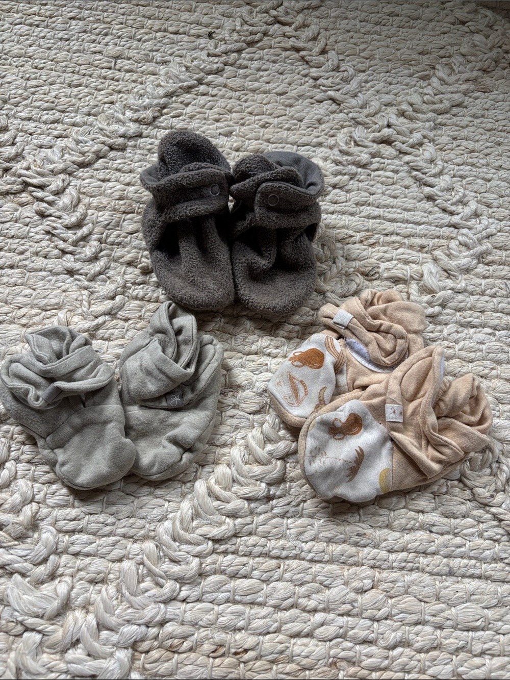 Zutano and Goumi Baby Booties Bundle
